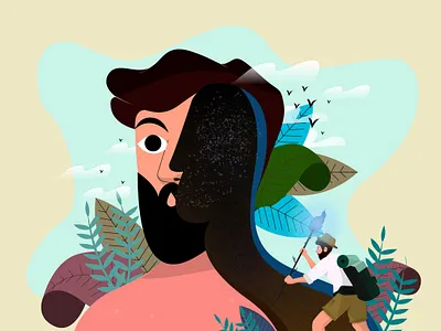 Exploring art character characterdesign concept art design exploring graphic design illustration life meaning poster