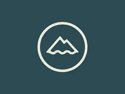 Foreland symbol apparel branding design environmental icon land logo recycled symbol texture water