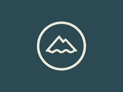 Foreland symbol apparel branding design environmental icon land logo recycled symbol texture water