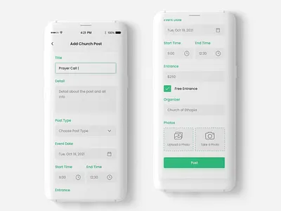 Post Screen add post animation design graphic design illustration logo minimalist mobile app mockup motion graphics post post app design post design post page posting design posting screen ui ui design uidesign uiux