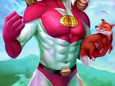 Captain Planet 80s 90s captain planet cartoon drawing illustration retro superhero