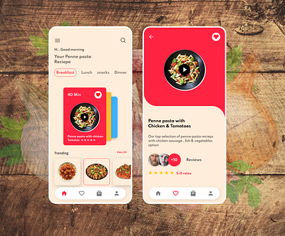 Food Reciepe 3d animation branding graphic design logo motion graphics ui