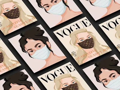 Vogue Covid Edition art creativity design graphic design graphic design illustration illustrator perfect vector vector vector illustration