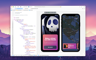 Halloween Run in SwiftUI app halloween map swift swiftui