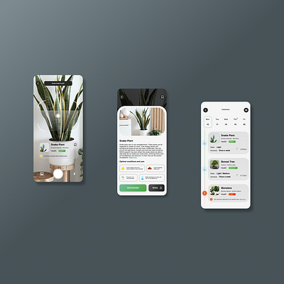 Plant health app clean design ui ui design ux ux design web design