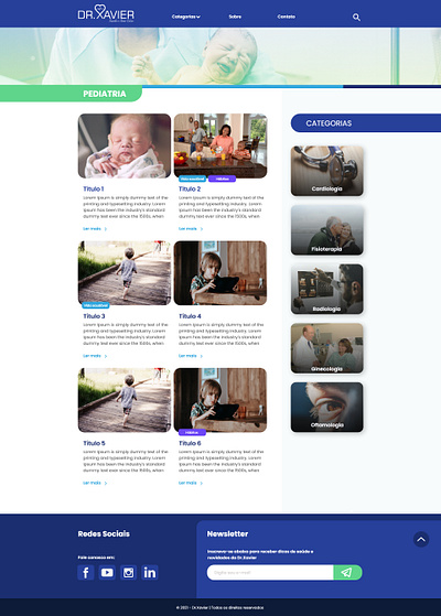Categorias - Dr.Xavier ui