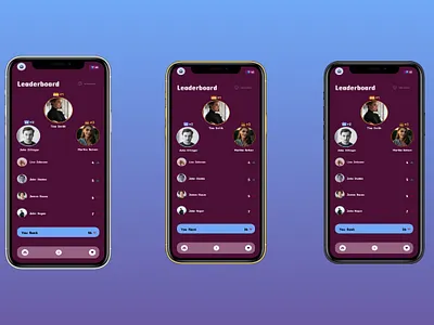 Leaderboard UI Design design leaderboard leaderboard ui product design ui uiux design ux ux design web design