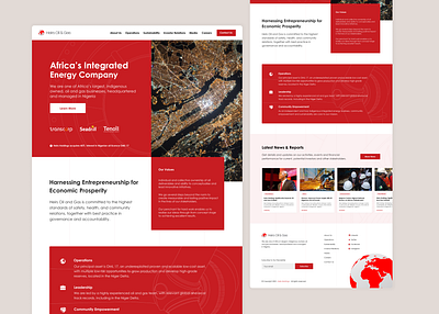 Energy Company Landing Page energy gas landing page oil ui