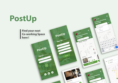 PostUp : Design Sprint app design sprint interface postup ui ui design user experience user interface ux design wireframing