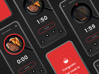 Bluetooth BBQ Timer animation bbq blutooth graphic design ios motion graphics ui ui design ux web design