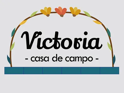 Victoria - casa de campo - branding design entrepreneurship facebook facebook post illustrator instagram local business logo tiktok typhography