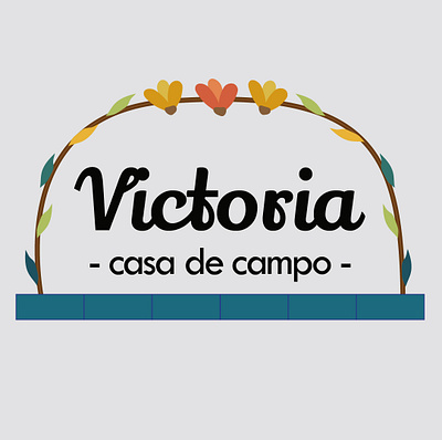 Victoria - casa de campo - branding design entrepreneurship facebook facebook post illustrator instagram local business logo tiktok typhography