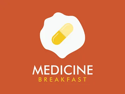 MEDICINE BREAKFAST branding design illustration logo sketch vector