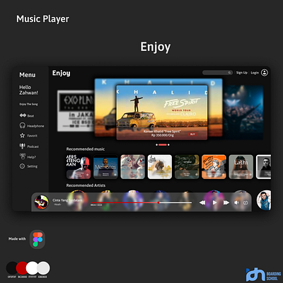 Web Music Player "Enjoy" ui web