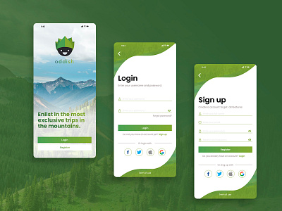 Login / Sign Up Flow app dailyui design login login flow sign up sign up flow ui ux