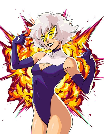 Dynamite anime art characterdesign comic explosion illustration panama superhero