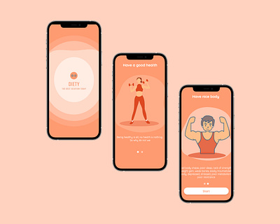 Diety - Onboarding App beginer design indonesia ui ux