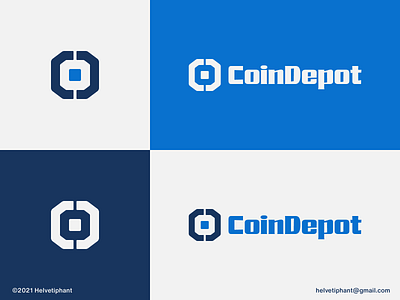 Coin Depot - logo concept abstract logo bold logo brand design branding creative logo crypto logo exchange logo finance logo geometric logo icon logo logo concept logo design logo designer logotype mark minimalist logo modern logo vault logo