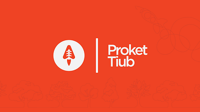 Proket Tiub - Logo Design branding design graphic design illustrator logo logo design logomark minimal minimalism orange rocket tree