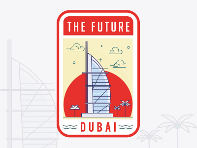 Badge illustration is for the amazing city of Dubai. adventure badge badgelogo branddesigner brandingagency brandingdesigner citylogo citystamp cubailogo dubai dubaicity graphicdesigner logodesigner logoideas logomaker outdoors stamp