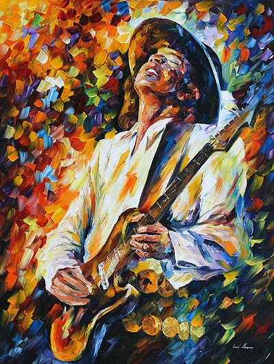 STEVIE RAY VAUGHAN 2 — oil painting on canvas leonidafremov