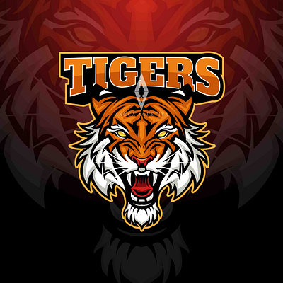 Tiger Mascot Logo angga agustiya animal art drawing esport illustration logo mascot tiger vector