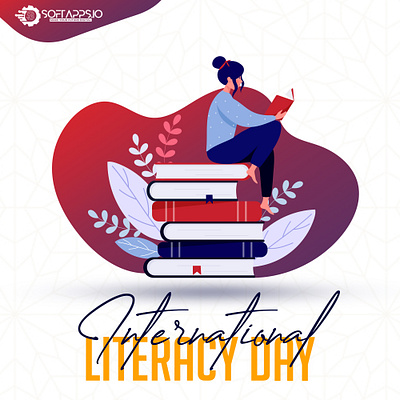 Literacy Day animation graphic design literacy day logo ui