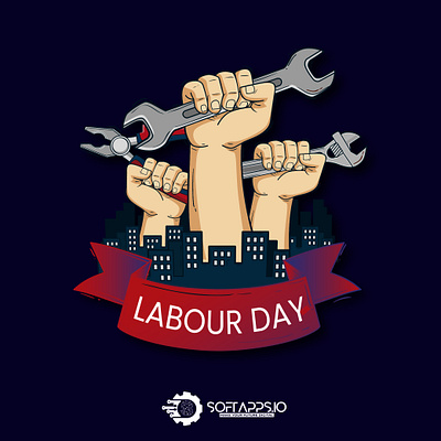 labour Day design illustration logo vector