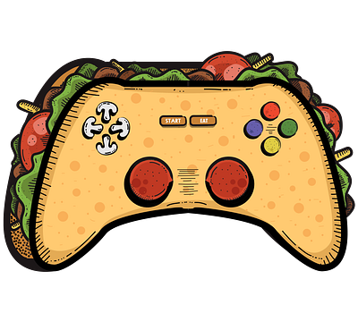 Tacontroller gaming mexican food taco video games