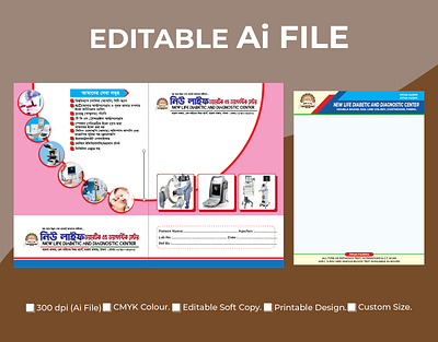 Doctor Report File Design banner design calendar design doctor file design doctor report file design graphic design illustration letterhead design logo design pad design poster design prescription design