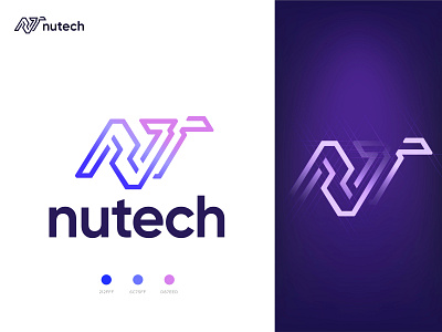 nutech logo best logo design best logo designer brand branding corporate logo creative logo letter logo logo logo design logo design 2021 logo ideas logotype n and t logo n logo nt logo t logo tech letter logo tech logo typography logo