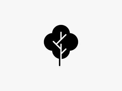 Twistree clean icon logo minimal modern nature simple tree