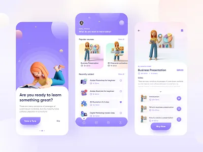 Online learning app design apps design course apps learning learning app learning apps mobile app online app online course ui ui design uiux