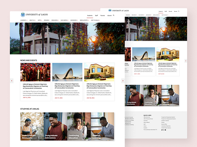 Student Portal Landing Page landing page student portal ui
