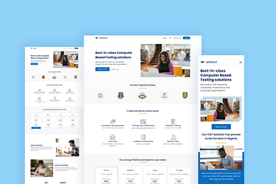 CBT Software Landing Page ui ux