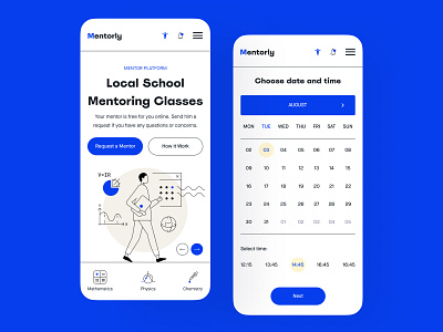 Mentor Request App for a Local School app class flow login mentor request school student ui user experience user interface ux website