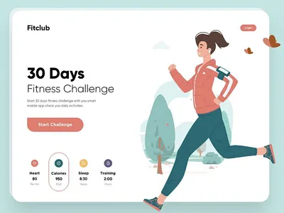 Fitclub. app branding design icon illustration logo typography ui ux vector webpage