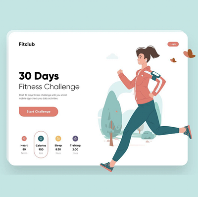 Fitclub. app branding design icon illustration logo typography ui ux vector webpage