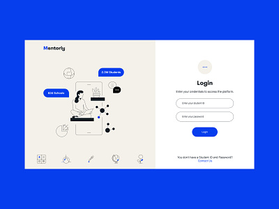 Mentor Request Login app class flow login mentor request school student ui user experience user in user interface ux website