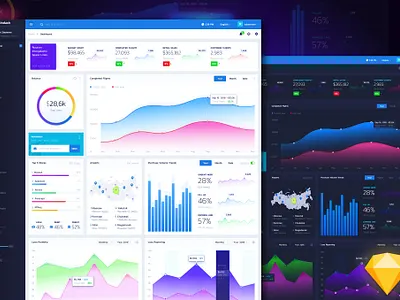 Admindash Admin Panel UI Kit admin chart crypro cryptodashboard dashboard data design element finance graph illustration infographic interface kit panel template ux visualization webdesign widget