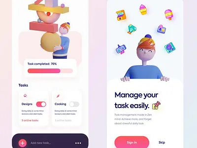 Task Manager. app branding design icon illustration logo typography ui ux vector