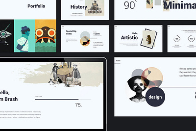 RUNDO - Minimal & Creative Template clean colorful company corporate google slids keynote modern multipurpose multipurpose template photography pitch deck portfolio powerpoint presentation studio template unique web design web development website