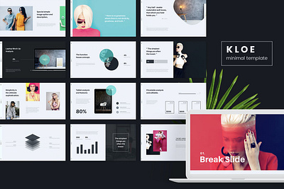 KLOE - Minimal Presentation Template clean colorful company corporate design google slides keynote modern multipurpose multipurpose template photography pitch deck portfolio presentation studio template unique web design web development website