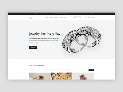 Jewelry Shop - Landing Page app design graphic design jewelry jewelry design landing page landingpage shopify ui ux web design website website design wix wordprass