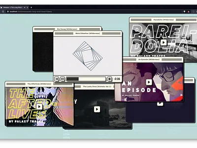 Video page on PalaxyTracks.com layout palaxy tracks ringside video