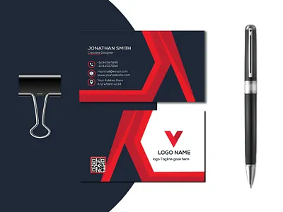 Corporate Business Card Design vector Templet brand brand identity branding clean business card coloring business card creative design graphic design logo luxury business card design modern business card