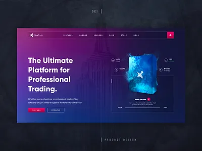 xTasy - Trading Software art branding brush crypto illustration product software splash trading ui ux web webdesign website