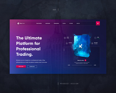 xTasy - Trading Software art branding brush crypto illustration product software splash trading ui ux web webdesign website