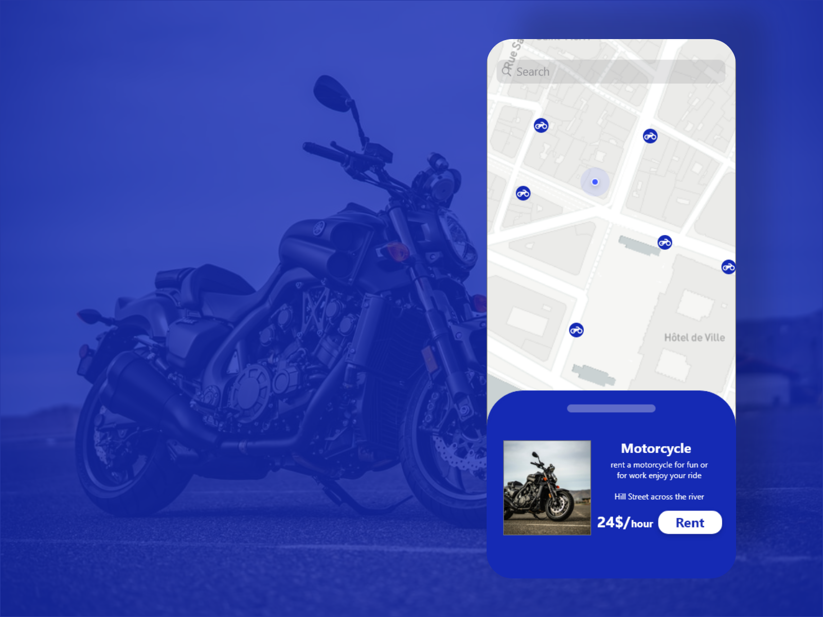 Example of DailyUI #029 - Map