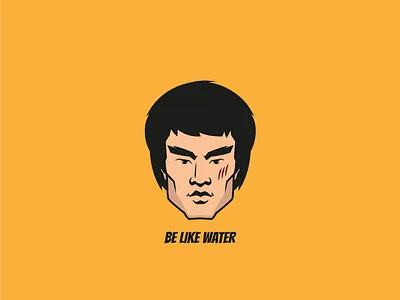 Bruce lee tribute adobe bruce lee design illustration illustrator movie vector vector art